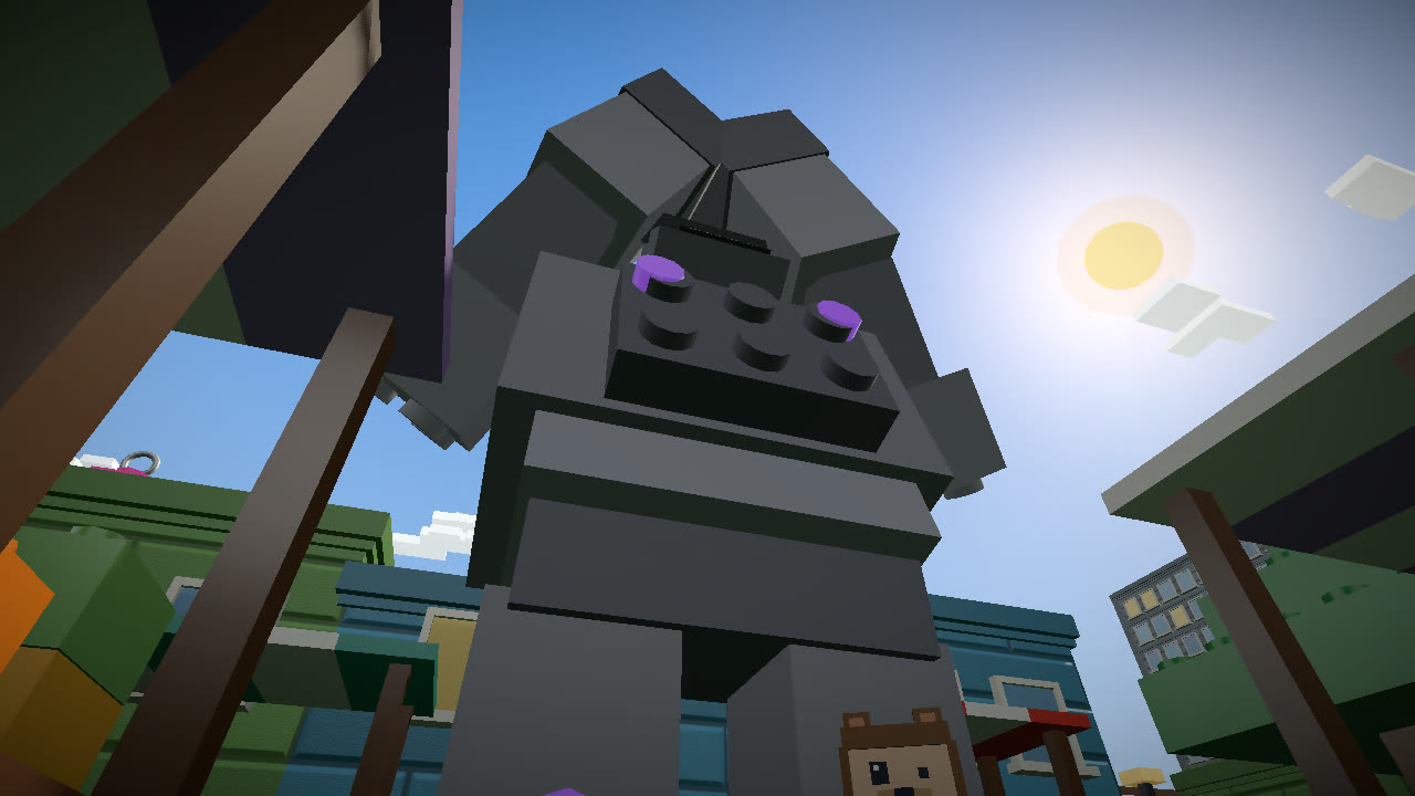 The Brick Titan rises over the Market District